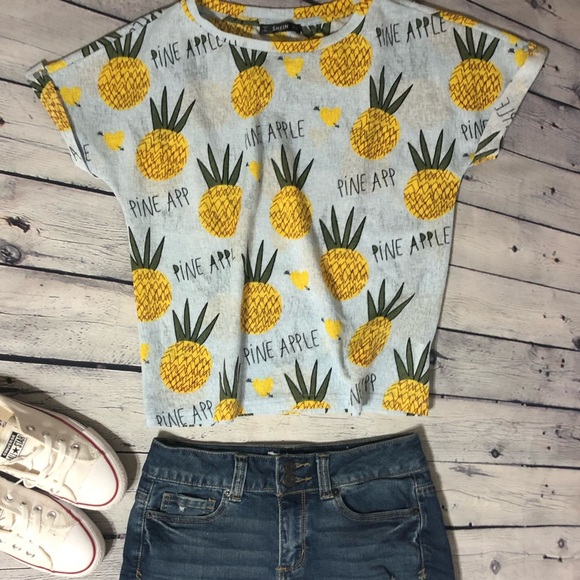 Bundle!! 3 fun  shirts Shein Rue 21 Love j - Picture 2 of 8